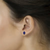 natural sapphire leverback earrings
